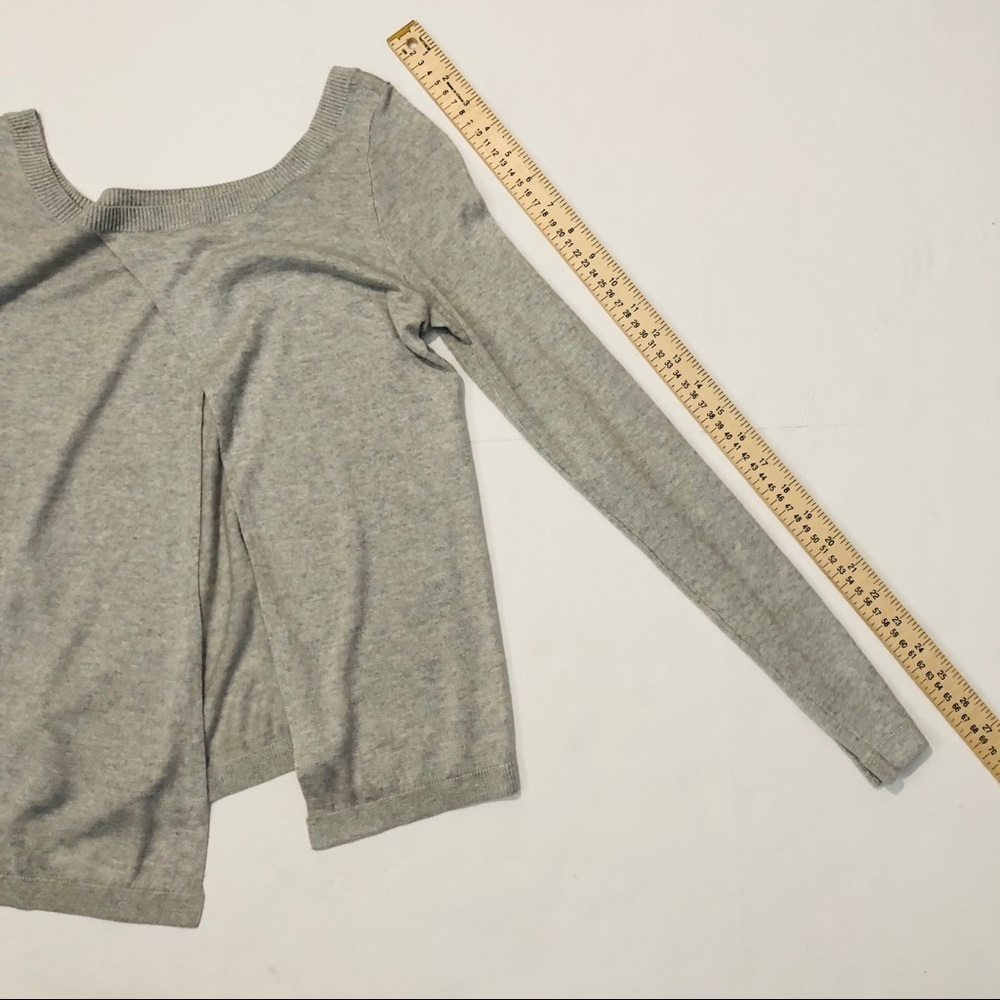 Express Split Back Heathered Gray XS Open Back - Picture 5 of 9